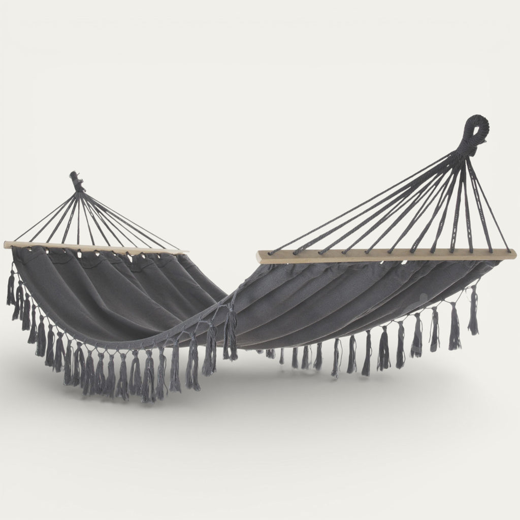 Premium Boho Macramé Hammock | Handcrafted Outdoor Comfort
