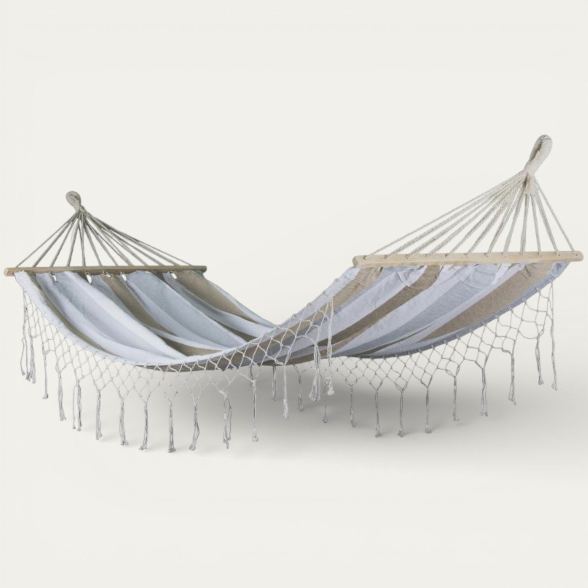 Premium Boho Macramé Hammock | Handcrafted Outdoor Comfort