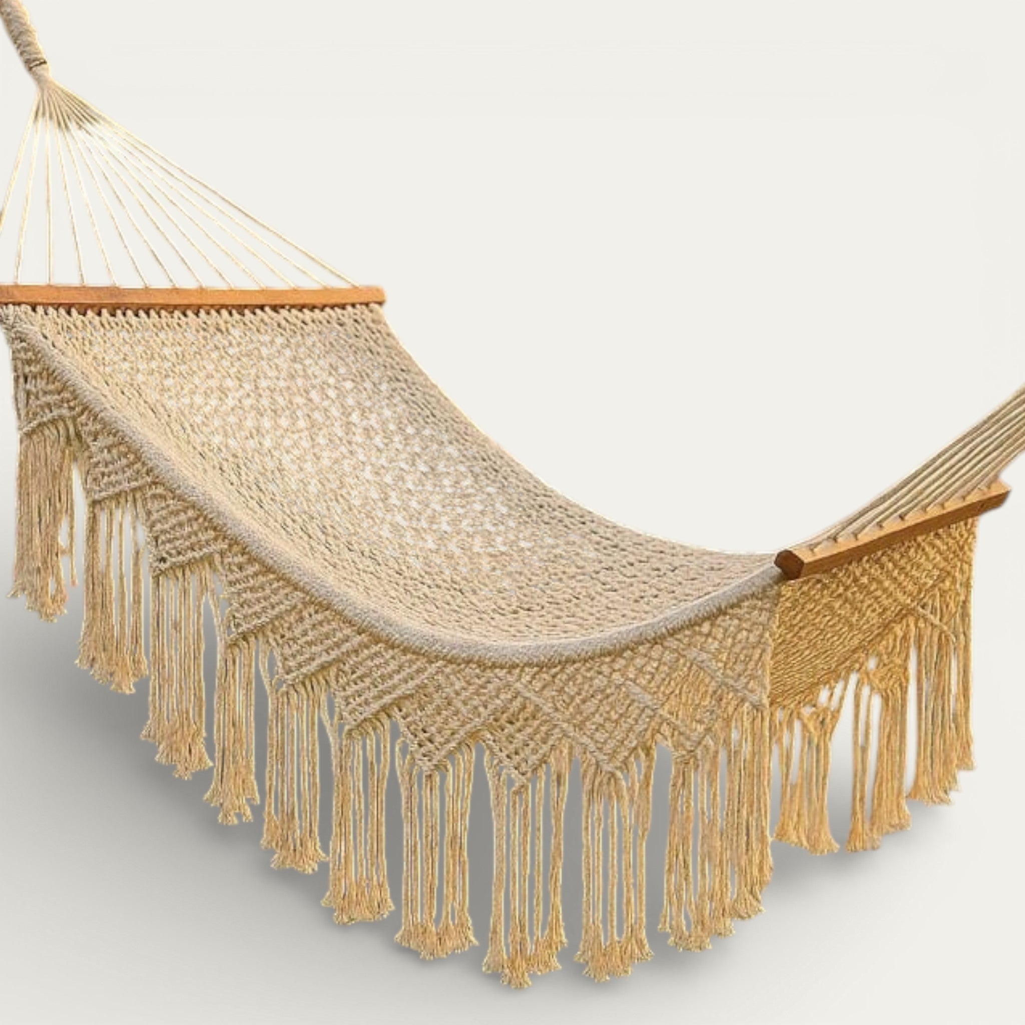 Luxury Boho Macramé Hammock | Elegant Outdoor Relaxation