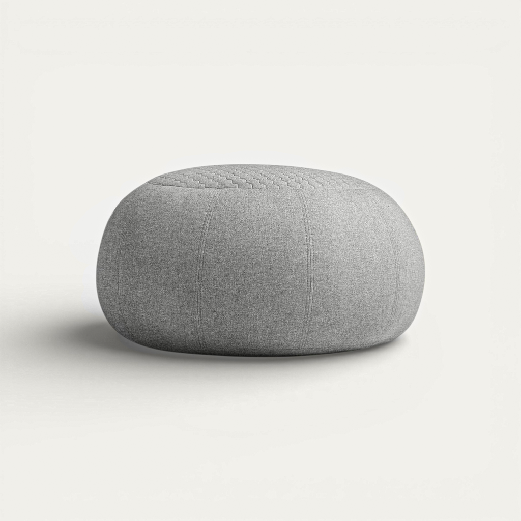 Indoor Quilted Bean Bag Ottoman | Premium Designer Comfort