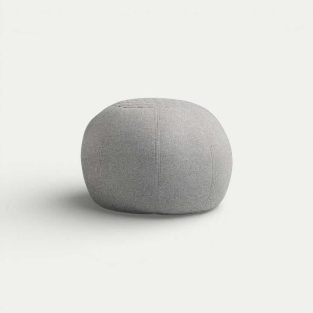 Indoor Quilted Bean Bag Footstool | Compact Designer Comfort