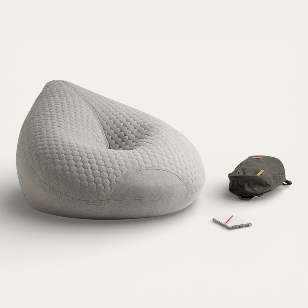 Medio Quilted Bean Bag | Compact Comfort with Stylish Support