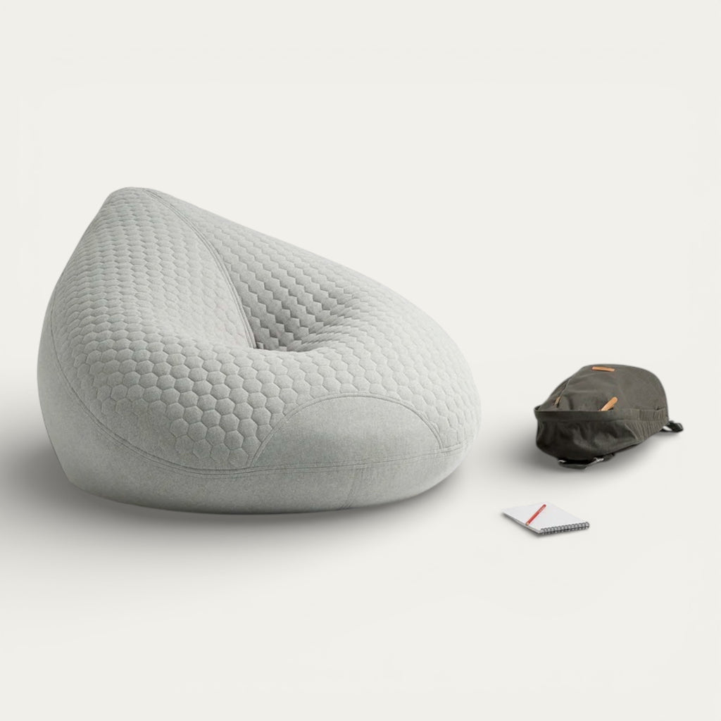 Medio Quilted Bean Bag | Compact Comfort with Stylish Support