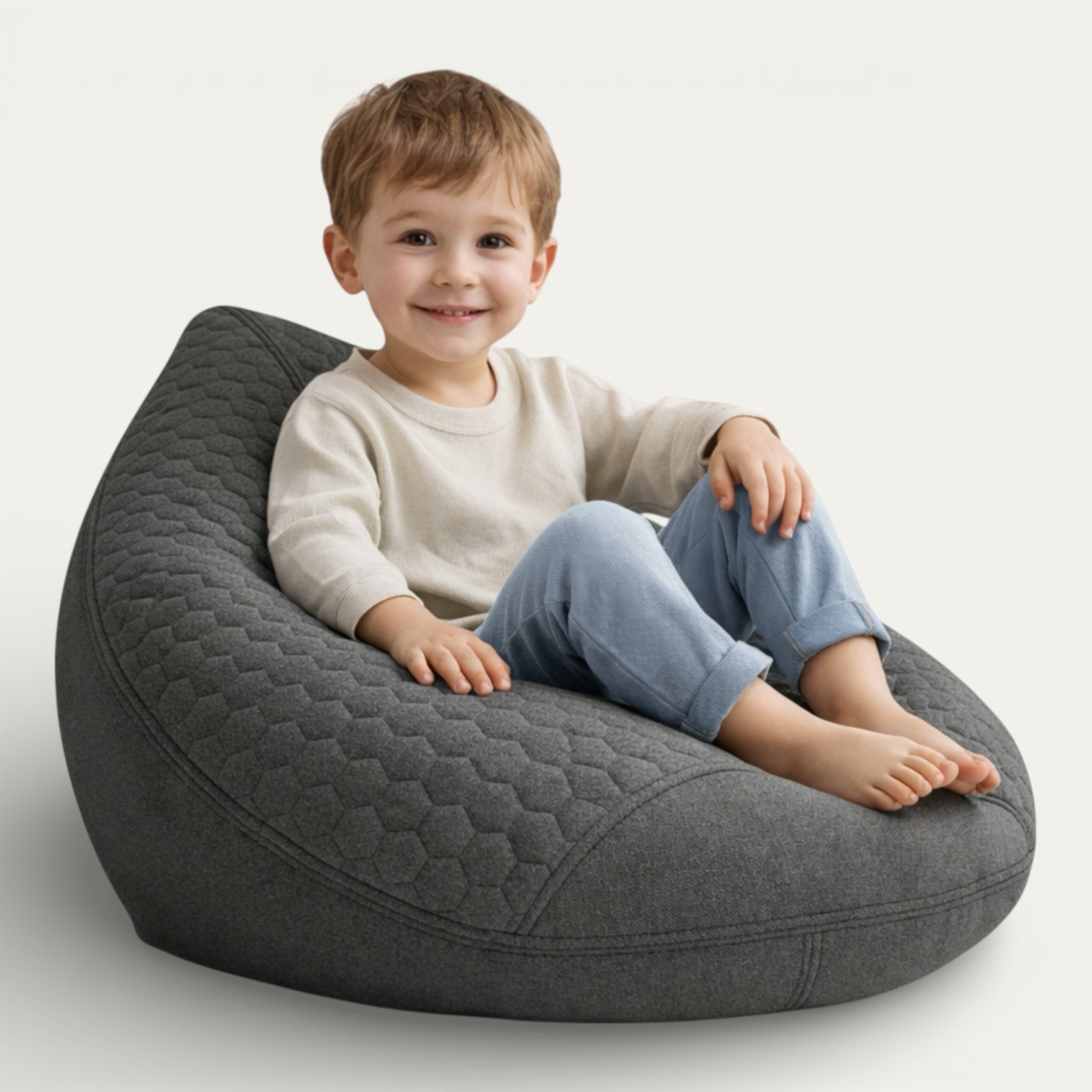 Mini Quilted Bean Bag | Cozy & Stylish Seating for Kids