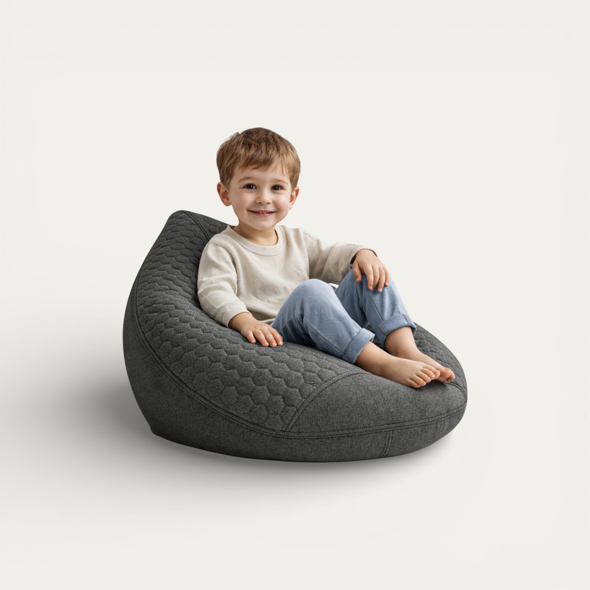 Mini Quilted Bean Bag | Cozy & Stylish Seating for Kids